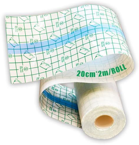 PEPAX Tattoo Folie Second Skin 20cm x 2m Wasserdichte Klebefolie | PU Material Transparente Schutzfolie Flexible Anwendung Für Tattoo Aftercare