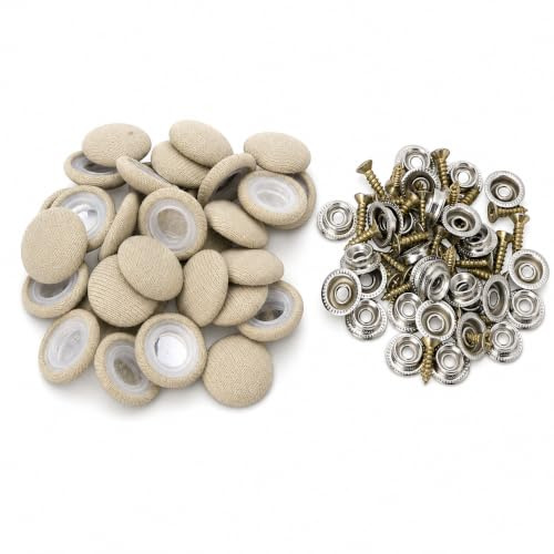 Topolenashop 40 Pezzi Kit Riparazione Cielo Auto Beige – Viti e Clip Fissaggio Rivestimento Tetto Interno Cadente per Auto, SUV e Veicoli | 153321/15332