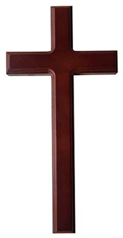 YZYDF Crucifix Pendant 32cm Solid Wood Crucifix Wall Mounted Ornament for Home Ritual Holding Decorati