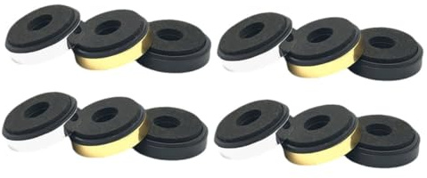 SEWACC 12pcs Speaker Isolation Feet Pads for Amplifier and Speaker Vibration Absorber Mat Non-slip EVA and Abs Anti-vibration Dampers Sound Absorbing Feet for Hifi and Home Audio