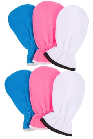 PAMINGONO 3 Paar Paraffinwachshandschuhe aus Polyester und Frottee Feuchtigkeitsspendende Handpflegehandschuhe mit Ätherischen Ölen für Sanfte Spa Behandlung zu Hause