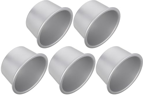 Gatuida 5pièces Lot de Moules à Gâteaux Ronds Aluminium Antiadhésifs pour Cheesecakes Pains et Tartes avec Répartition Uniforme Chaleur et Nettoyage Facile