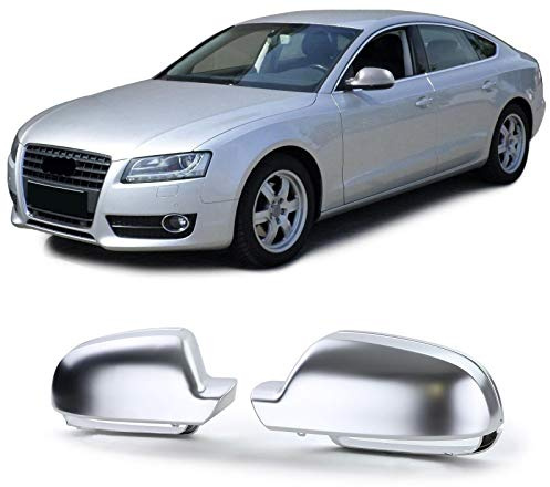 Spiegel Kappen zum Austausch Silber Matt für AUDI A3 8P A4 8K B8 A5 8T 09-