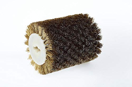 Dribex Brosse métallique pour Makita 9741 | Brosse de polissage pour ponceuse | Brosse à bois 120 x 60 x 100 mm | Accessoires de ponceuse en fil d'acier en laiton