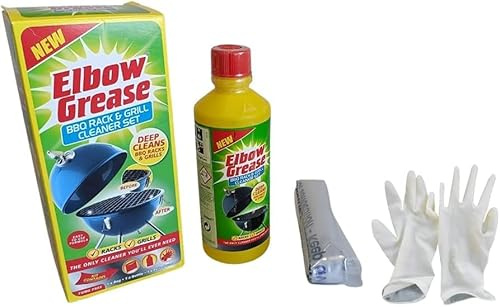 Elbow Grease Oven Cleaning Kit for Ovens and BBQ | Complete Oven Cleaning Kit With 500 ML Bottle, Bags and Gloves- Deep Cleans BBQ Racks & Grills (1)