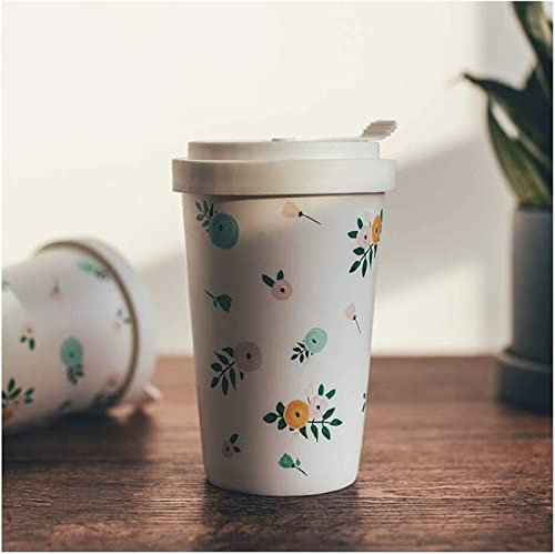 TATSEN Kaffeetassen, Becher mit Deckel, Keramiktasse, Milchtasse, Teetasse, Jumbo-Becher, Kaffeetasse, Büro- und Heimgebrauch, EIN tolles Geschenk, weiß, 15,3 Unzen for Kaffeemilch