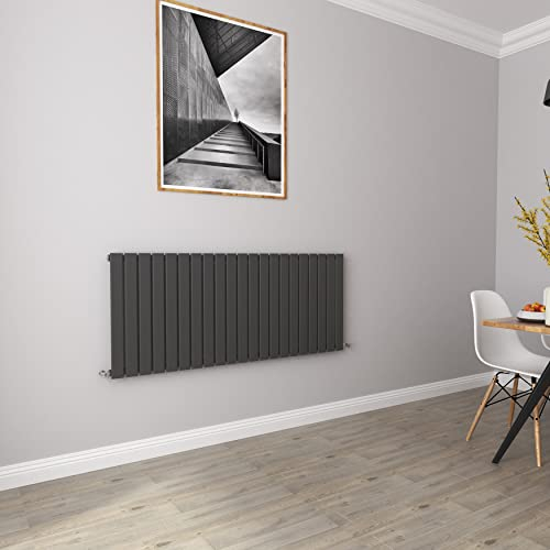 Anthracite Radiators Horizontal Rad Single Flat Panel Central Heating Radiators 600 * 1428mm