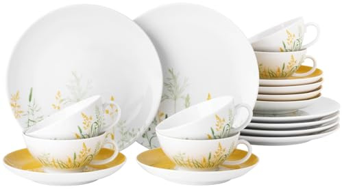 Teeservice 18-teilig klein Liberty Meadow Grasses curry