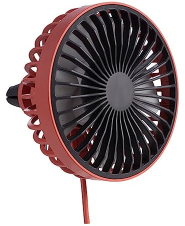 Ciieeo Car Fan Usb Small Cooling Fan for Lightweight Red Usb Car Accessory for Auto Easy to Install and Clean