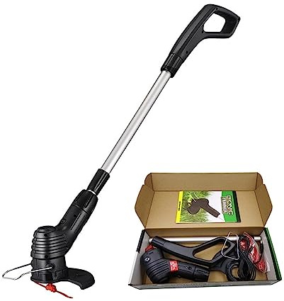 Cortacésped inalámbrico eléctrico de Longitud Ajustable, Cortador de Malas Hierbas, cortacésped inalámbrico portátil, Carga USB for jardín/césped Bordeadora De CéSped Multifuncional (Color : B, Size