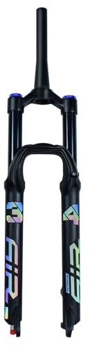 LvTu Mountainbike Federgabel MTB 26/27,5/29 Zoll 160mm Federweg Fahrrad Vorderradgabel Ultraleicht Luftgabel zum Downhill Radfahren - Schwarz (Color : Tapered Manual Lockout, Size : 29 inch)