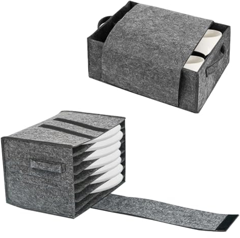 RHHGHY 2 Stück Bestecktasche Camping, Tellerhalter Wohnmobil, Camping Geschirr Aufbewahrung, Tassenhalter Geschirrhalter Wohnmobil, Für Camping, Wohnmobile, Boote und Wohnwagen