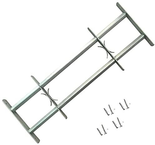 Générique Grille réglable de sécurité de fenêtres et 2 Barres 1000-1500mm,Fenêtres,4.8KG-141381