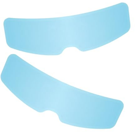HORIALENCE 2pezzi Pellicola Antiappannamento Per Visiera Di Caschi Moto Adesivo Antipioggia Per Lenti Casco Pellicola Per Visiera Casco Moto