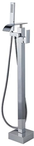 Badewasserfallmixer Haken mit Dusche Schwarz freistehende Badewanne Duschmischer TAP 360 Schwenk aus, Badezimmer Badewanne Tap-A