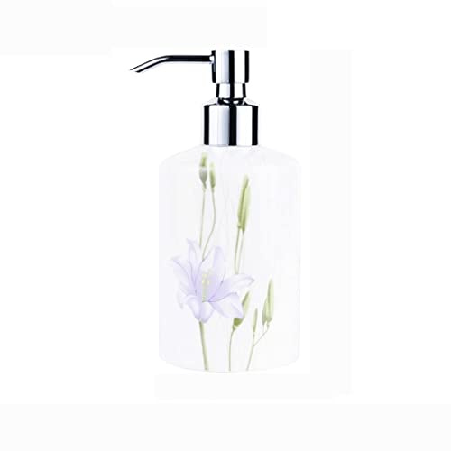 Windmilne Dispenser di Sapone per Bagno, Dispenser di disinfettante per Le Mani in Ceramica, Dispenser di disinfettante per Le Mani, Dispenser con Pompa Manuale (A XS)