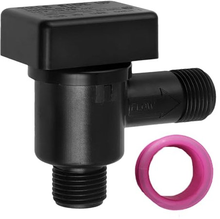 Qutalmi Válvula antirretorno de descarga RV, de depósito de agua negra, válvula antirretorno, protección del suministro de agua, interruptor de vacío de repuesto para vacaciones de camping y
