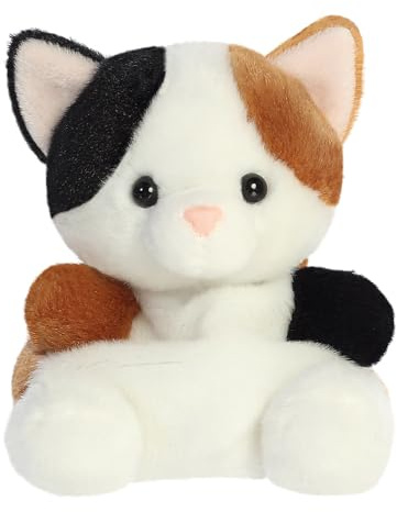 AURORA 33877, Palm Pals Calico Cat, 13cm, Soft Toy, White