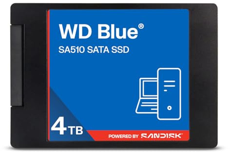 SanDisk WD Blue SA510 SATA SSD Disco de Almacenamiento Interno de 2,5”/7 mm 500 GB (hasta 560 MB/s, 3D NAND, Acronis True Image, Dashboard)