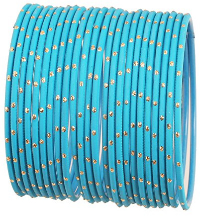 Touchstone Armreif Kollektion exklusive Glasur türkisblau Designerschmuck spezielle Armreifen Armbänder für Damen 2.62 Set 2 groß Türkisblau