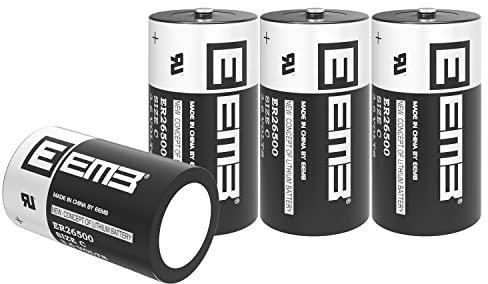 EEMB 4pcs ER26500 C Size 3.6V 9000mAh Batteria al litio ad alta capacità Li-SOCL₂non ricaricabile LS26500 SB-C01 TL-2200 per Monitor di pressione dei pneumatici dell'automobile di TPMS strumento della