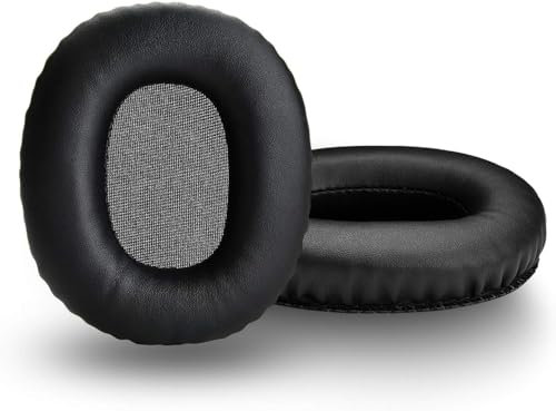 Yizhet Almohadilla Auriculares Compatible con Marshall Monitor Cascos Almohadillas de Repuesto Espuma Cojín de Repuesto para Marshall Monitor Auriculares (1 Par, Negro)