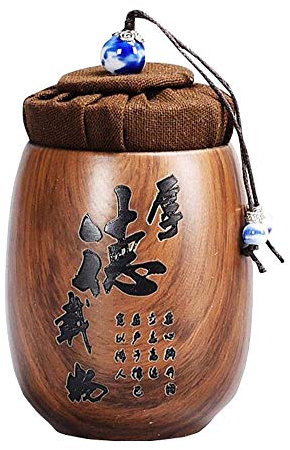 Jingyun Japanese Ceramics Tea Canister Traditional Tea Caddy Home Ornament A06