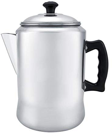 Coffee Maker Pot Aluminum Alloy Percolator Tea Kettle Stove Top with Lid