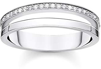 Thomas Sabo Damen Ring Doppelreihig 925 Sterling Silber TR2316-051-14