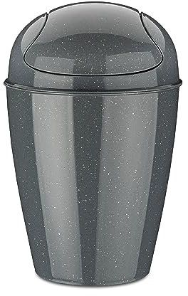 Koziol DEL S Schwingdeckeleimer 5l Recycled ash grey