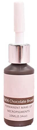 Permanent Makeup Augenbrauen-Pigmente, PMU & Microblading Verfahren Tattoo-Pigment für Künstler, 10 ml (Schokoladenbraun)