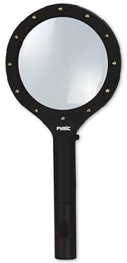 Fysic FL-14 Lupe mit LED Licht - Handlupe - Leselupe mit Licht - Lupe für Senioren - schwarz