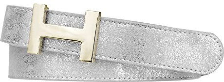 Zakatte • Damen Gürtel aus Kunstleder mit H-Schnalle Hüftgürtel Taillengürtel Damengürtel BS058