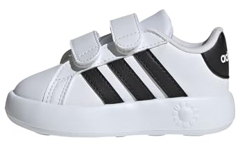 adidas Unisex Baby Grand Court 2.0 Shoes Kids, Cloud White/Core Black/Cloud White, 9.5 UK Child