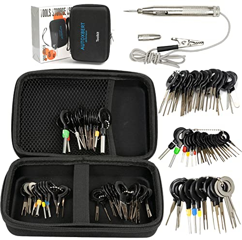 53tlg. Terminal Removal Tool Kit Entriegelungswerkzeug Set KFZ Stecker Auspinwerkzeug ISO Pin Lösewerkzeug