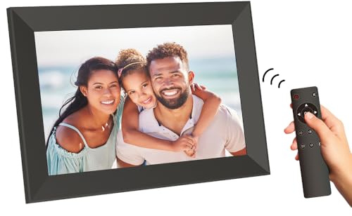 AGFAPHOTO – Digitaler Bilderrahmen – Realiview APF1000 – 10-Zoll-LED-Bildschirm, Wetter-/Uhrfunktion – Schwarz