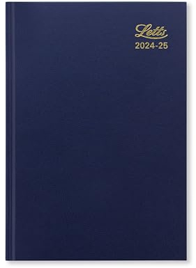Letts of London Schülerkalender 2024/2025, A5, Wochenansicht, Blau