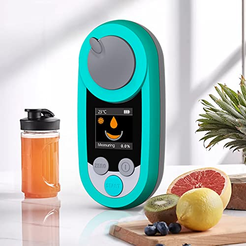 Brix-Meter, Süßedetektor Mit Farbdisplay, 0-53% Bereich, Genauigkeit ±0,2%, Automatische Temperaturkompensation, Geeignet Für Kaffee, Obst, Saft, Gemüse, Bier Oder Wein