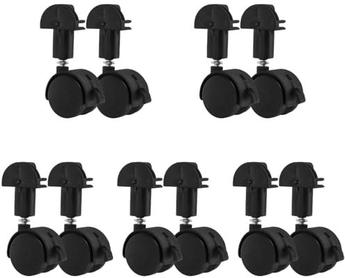 YARNOW 10pièces Roues De Remplacement pour Cage Animaux roulettes Pivotantes Robustes pour Cages Roues pour Sols Durs Et Tapis Accessoires pour Animaux De Compagnie