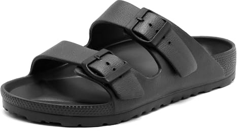 Foinledr Sandalias Cómodas Mujeres con Hebilla Ajustable, Chanclas Verano Antideslizantes para Hombres, Sandalias Unisex Suaves, Zapatillas Informales de Eva