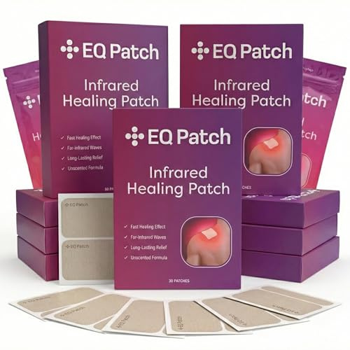 EQ Patch Infrared Warming Patches, Gentle Steady Warmth for Everyday Comfort, Up to 12 Hours, Strong Adhesive, Unscented, 14 Count