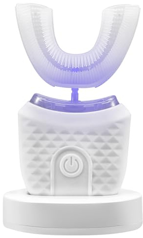 Eirolace Brosse À Dents Sonique,En Forme U, Minuterie 45 S,Étanche Ipx7,3 Niveaux D'Intensité,Brosse À Dents Électrique À Ultrasons Pour Adultes