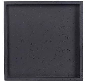 yixinzi-2024 Soucoupe pour Plantes Grande Soucoupe for jardinière, bac d'égouttage, Palette carrée en résine synthétique for Plantes d'intérieur et d'extérieur(Noir,XL)