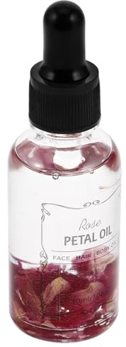 Rosenöl 1 Flasche Glas Ätherisches Öl für Gesicht und Haut | Rot, für Haare und Körpermassage, Feuchtigkeitsspendend, Hautaufhellung