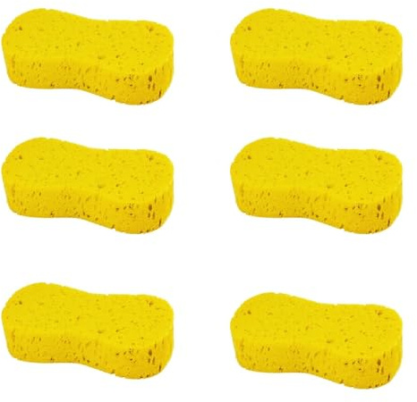 Lot de 6 éponges de lavage de voiture - 22 x 11 x 4,5 cm - Éponges de lavage de voiture - Éponges de lavage de voiture - Éponges de nettoyage épaisses et ultra douces pour voitures, carreaux, cuisines