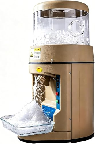 Kommersiell Elektrisk Iskrossare 480 W, 720 kg/H Produktion, Kraftfull Ratt För Precisionsjustering Av Konsistens, Automatisk Omvändning Förhindrar Klämmning För Skaldjursdisplay