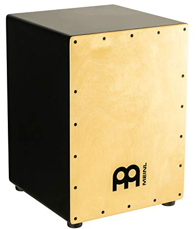 Meinl Percussion Bass Cajon Instrument - Trommelkiste mit Snare mit extrem tiefem Bass - Maple Frontplatte (JBCAJBK-MA)