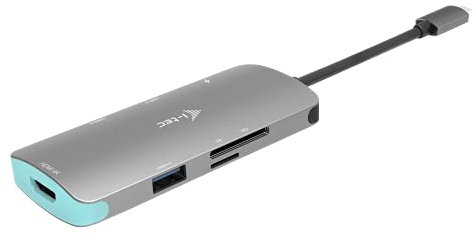 i-tec USB-C 4K Nano Docking Station Metallo 1x HDMI 3x USB 3.0 1x SD/MicroSD Power Delivery 100W per Windows MacOS Android ChromeOS