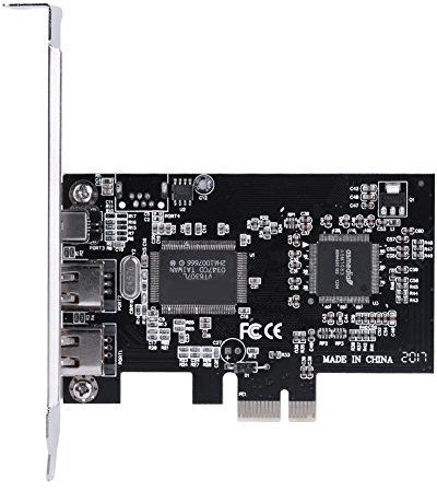 Tosuny Scheda Controller PCI-E, Scheda di Controllo PCI Express IEEE 1394 FireWire 1394a ad Alta velocità Adattatore PCIe FireWire con Cavo Firewire, Supporta Hot Swap, Collega e USA