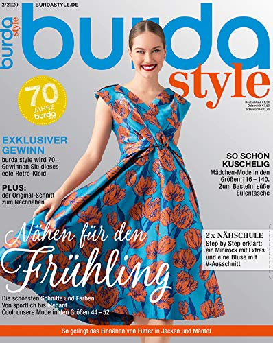 burda style Nähmagazin: Februar-Ausgabe [2020-2], Schnittmuster ideal geeignet für Anfänger und Näherfahrene
